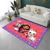 Cartoon Gabby Puppenhaus Mädchen Teppich für Spielzimmer Schlafzimmer Wohnzimmer Sofa Heimdekoration, Kinderteppich Rutschfeste Fußmatte Geschenk