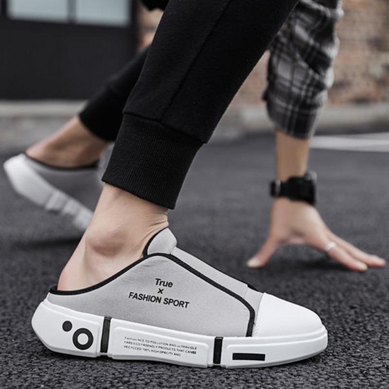 Designer Trendy Men's Casual Shoes 2024 Summer New Comfortable Breathable Sneakers Male Versatile Half Slippers Sandals Hot Sale