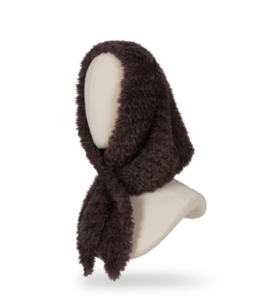 Bajal Label Fur Bandana Brown