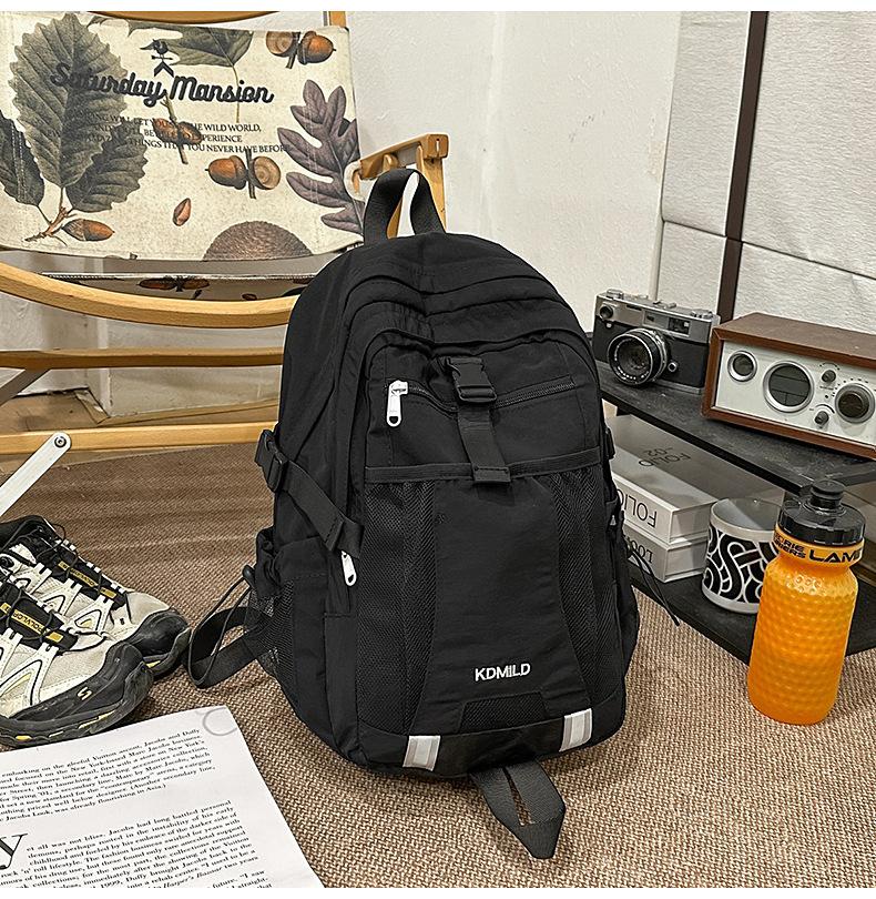 Schoolbag Outdoor Sports Large Capacity Nylon Backpack Women's Multifunctional Lightweight Student School Bag Hiking Hiking Backpack