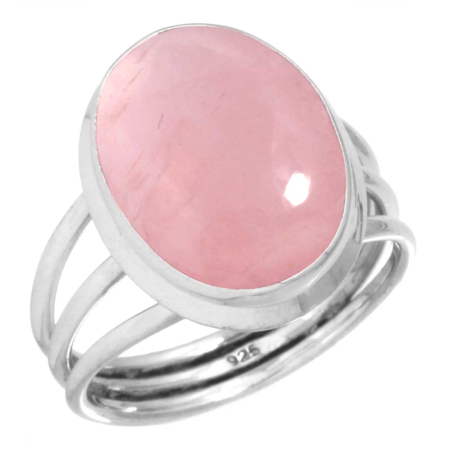 

Кольцо из стерлингового серебра 925 пробы, женское украшение ручной работы с драгоценными камнями, подарок на Хэллоуин, малахит, лунный камень, розовый кварц, красный камень, дымчатый топаз, костюм тигрового глаза 8 розовый кварц