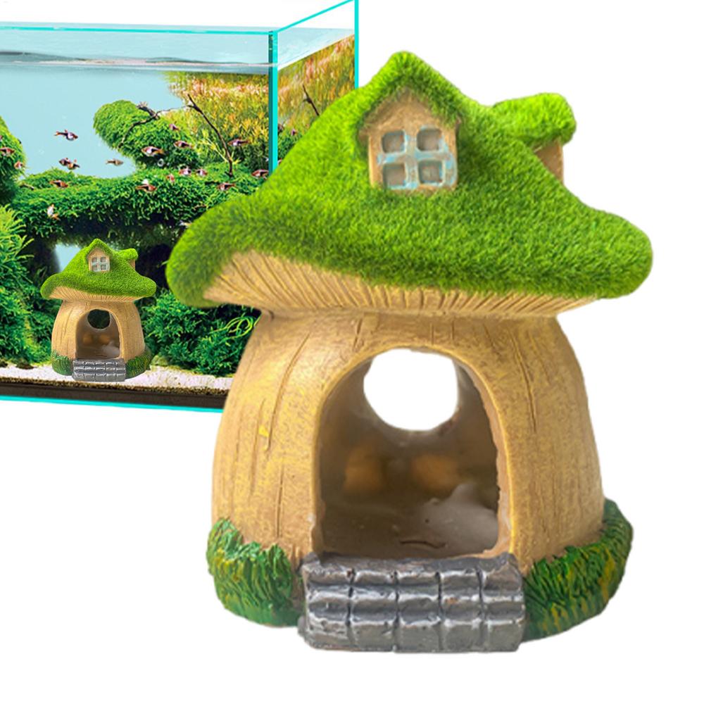 Fish Tank Statue Under Water Sculpture Fish Tank Mushroom Decoration For Living Room Bedroom Study Room Restaurant Apartment