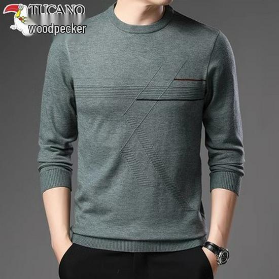 Woodpecker Lightweight Men's Round Neck Knit Sweater