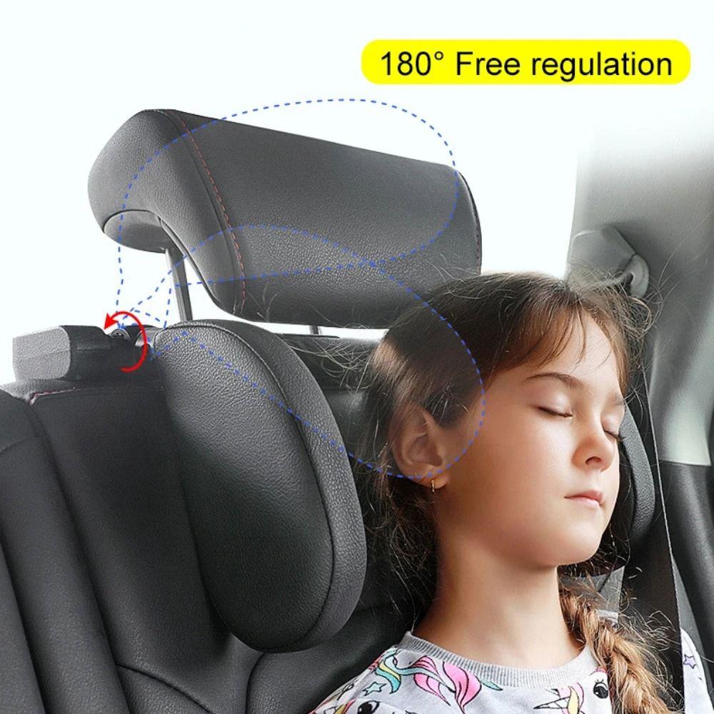 Adjustable Angle Car Side Neck Pillow with Hook Auto Interior Accessories Children