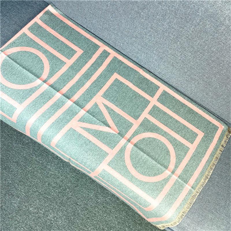 Luxury brand Winter Scarf Women Soft Cashmere Warm Pashmina Geometric Print Scarves Wraps Thick Long Shawls Bufanda Stoles Hijab