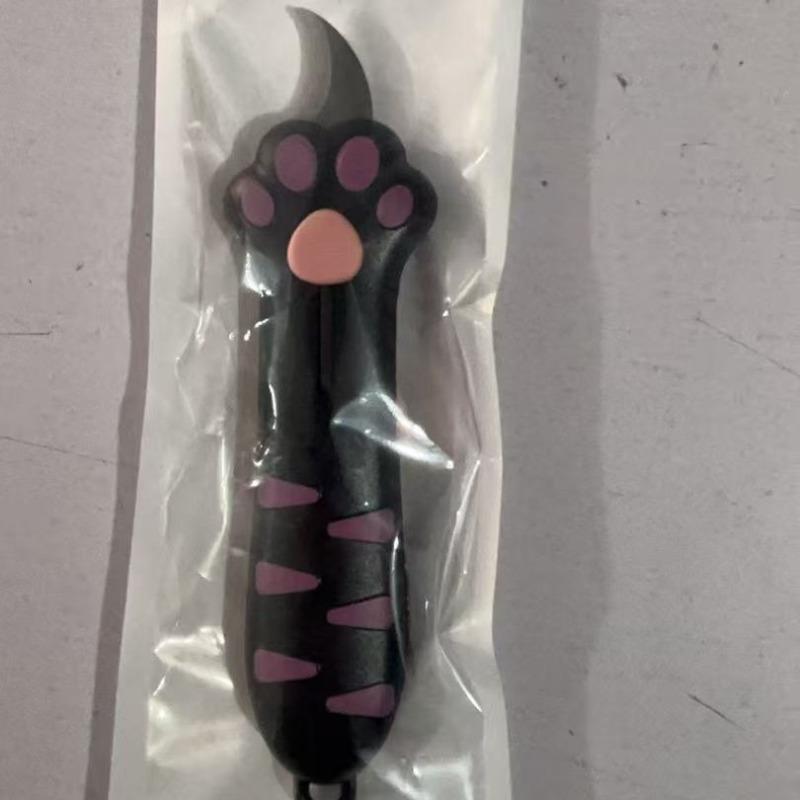 Cat Paw Shaped Portable Unboxing Knife, Cute Cartoon Student Art Knife, Unpacking Knife 1pcs
