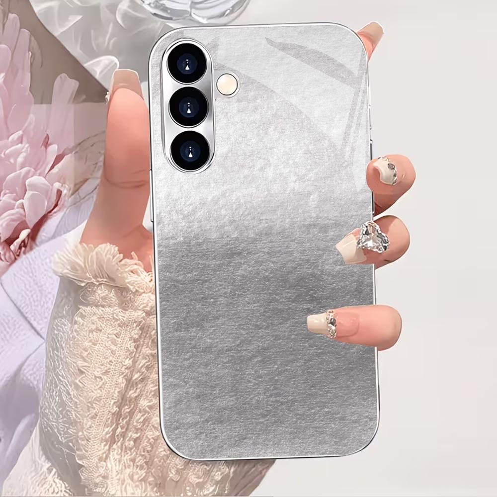 PhoneCase Atmosphere Simplicity High-end Electroplating Glass PhoneCase for Samsung Galaxy S26 S25 S24 S23 S22 S21 FE,Ultra,Plus