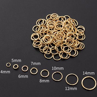 Earring DIY 4-10mm 200-480pcs Bronze Plated Aolly Single Split Rings Craft Findings Connector Golden Silvery Jewelry Making Delicate Jewelry