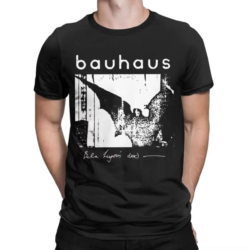 Bauhaus Bat Wings Bela Lugosis Dead T-skjorte Herre Bomull Fantastisk T-skjorte Rund Hals Kortermet Topper Voksen