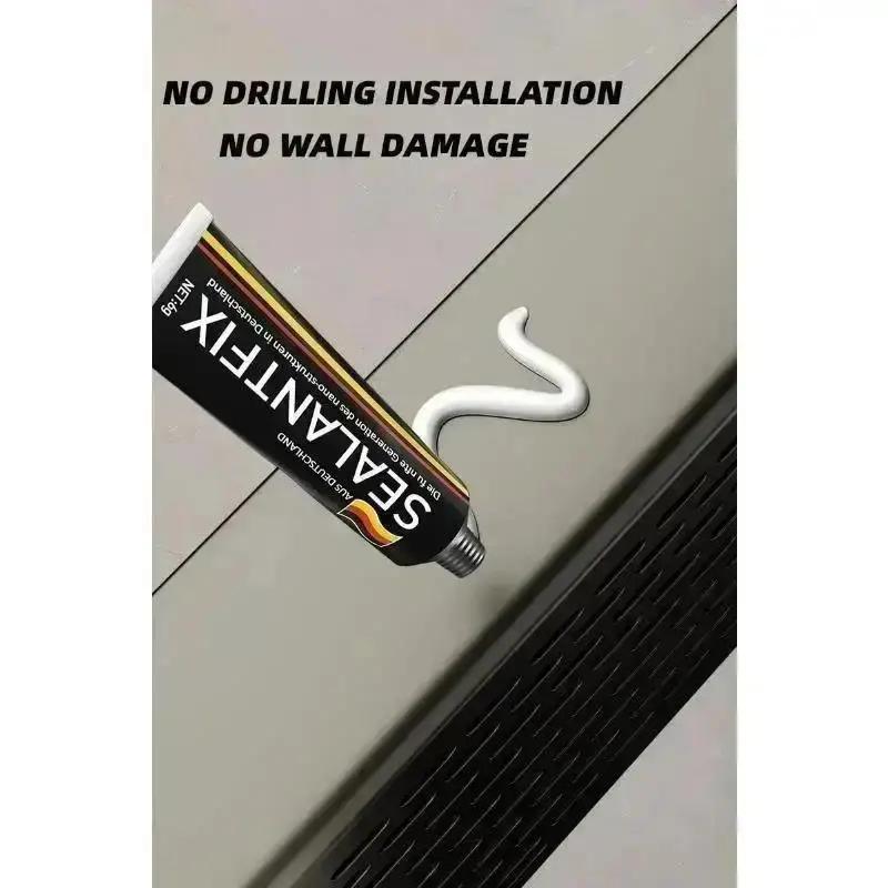 Bathroom Kitchen Shower Corner Shelf No Drilling Wall Mounted Adhesive Storage Rack Closet Organizer Wall Home Shelf Shelves