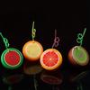 8pcs Creative Cartoon Fruit-Shaped Cups with Straws , Watermelon, Lemon, Orange, Kiwi Design , Reusable Plastic Food-Safe Drinking Cups