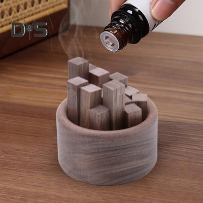 Aromatherapie-Diffusor aus Holz, rund, Diffusor für ätherische Öle im Auto, natürlicher Holzstab, Duft ausdehnbare Basis, Home-Office-Desktop-Dekoration