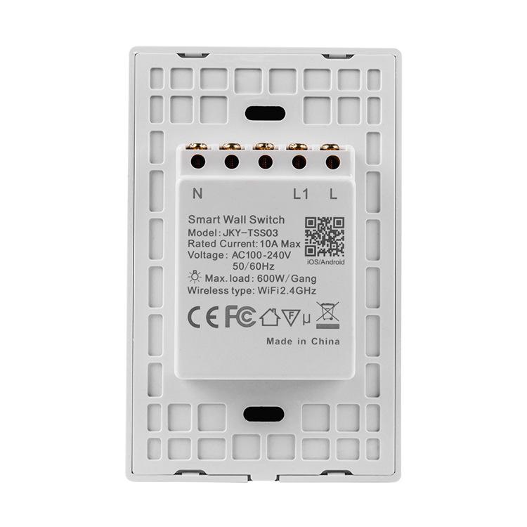 Tuya Graffiti Alexa-Enabled Smart WiFi Switch 120: US Standard Remote Touch Control Light Panel