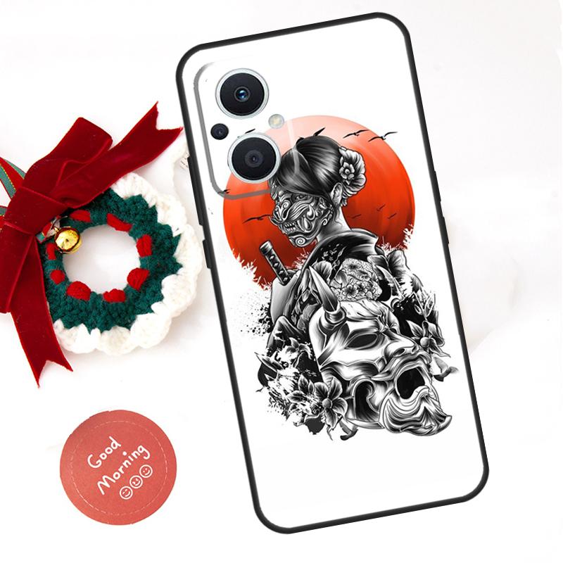 Japanese Samurai Ninja Case For OPPO Reno 8 7 6 5 4 Lite 11F 10 Pro 8T 5Z 4Z OPPO Find X6 Pro X2 Neo X3 X5 Lite