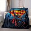 1pc Superman Flannel Throw Blanket Soft, Warm & Cozy for Couch, Bed, Office, and Travel Versatile All Season Gift, Christmas Present