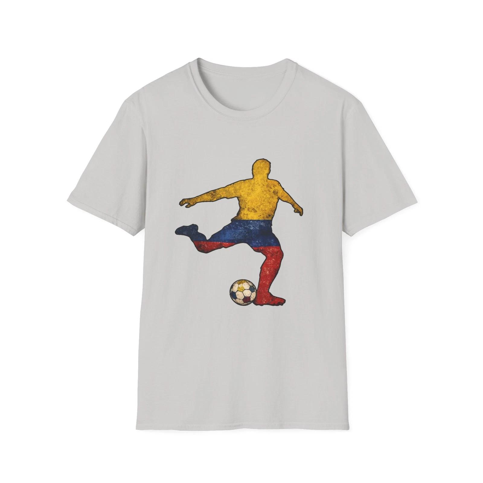 Colombia Soccer Silhouette Children s Children s T Children s T-shirt | Colombian Flag Football Player 150