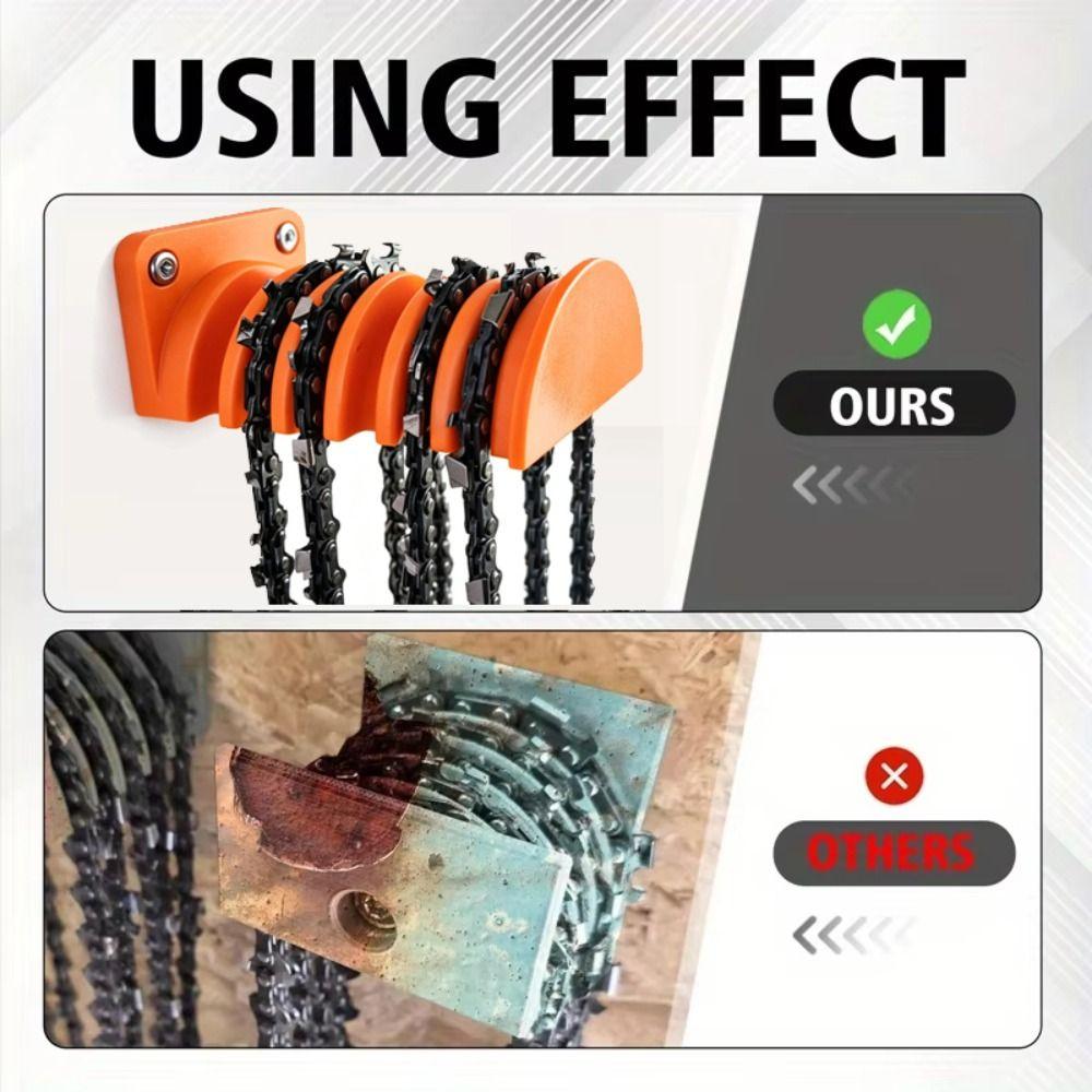 Multi-Functional Saw Chains Wall Bracket With Screw Holes Hanging Chain Holder Tree Chain Holder