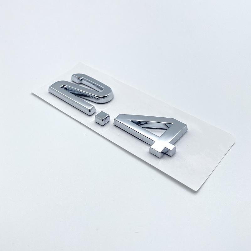 3D 2.4 3.6 4.2 Car Trunk ABS Badge Emblem For Car Rear Tailgate Fender Door Adhesive Badge for S A4 A5 A6 A7 A8 Q3 Q5 Q7
