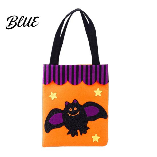 Skeleton Theme Party Supplies Halloween Candy Bag Cute Pumpkin Ghost Tote for Kids Spooky Containers Cartoon Pattern Treat Bag Party Trick or Favor