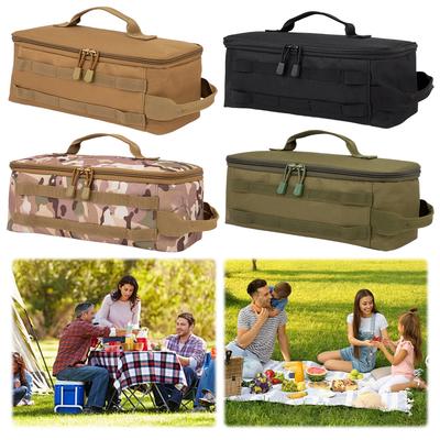 Camping Storage Bag Large Capacity Outdoor Camping Organizer Multifunctional Gas Stove Canister Carry Bag for Family Activities