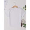 Boys Airplane Print Crewneck Casual Short Sleeve Tee