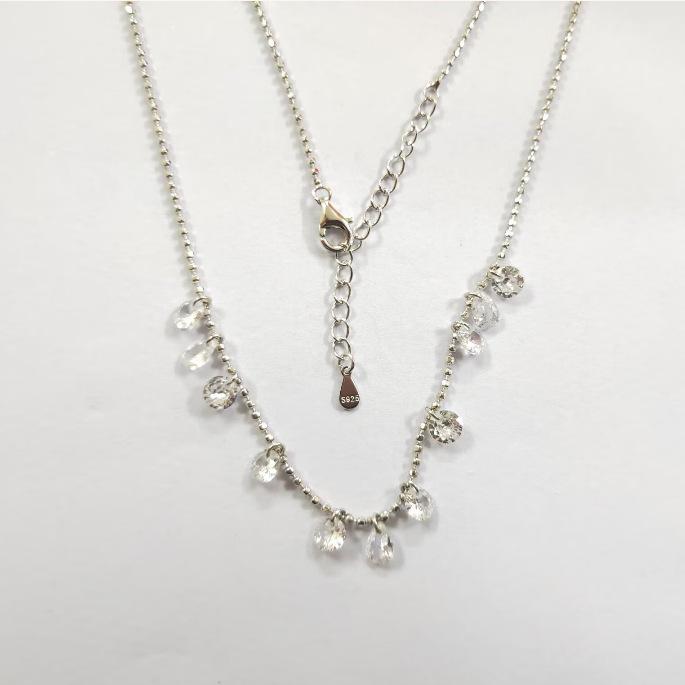 Blood Tears Galaxy Necklace Women S Ins Lamp Luxury Niche Clavicle Chain Super Flash Diamond Zircon Necklace Premium