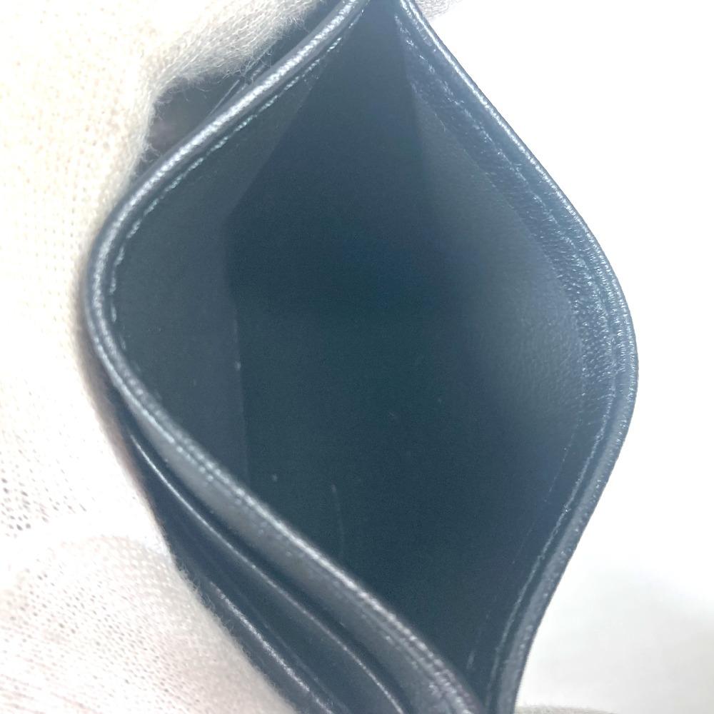 BURBERRY 8064827 TB logo Business Card Holder Card Case Leather Black Unused