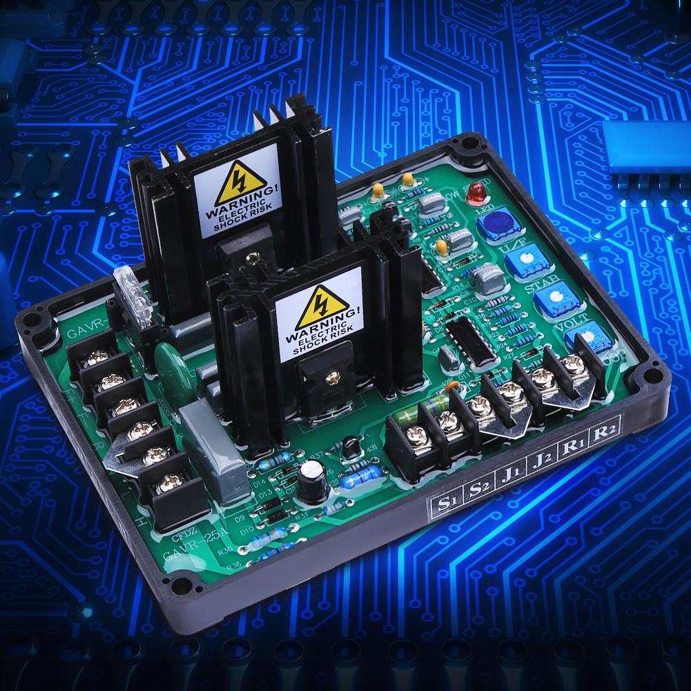 Automatic Voltage Regulator 1 Phase 2 Wires for Brushless Generator Set AVR GAVR 25A