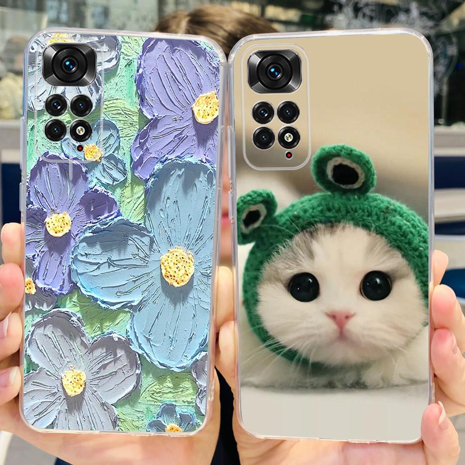 Für Xiaomi Redmi Note 11 Hülle Redmi Note 11S 4G Bunte Bemalte Abdeckung Weiche Funda Handyhülle Für Xiaomi Redmi Note 11 Pro Bumper