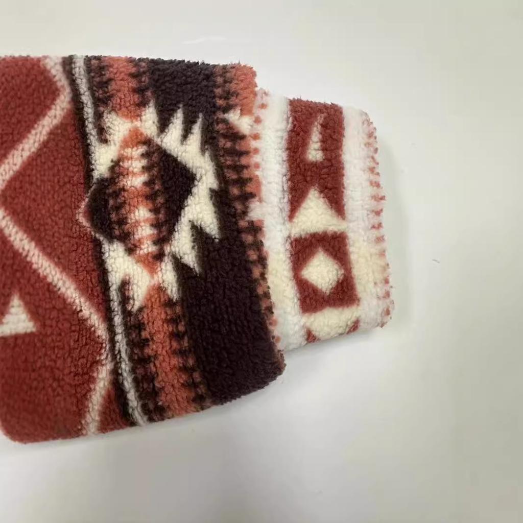 New Fashionable Casual Women's Wear, Loose Geometric Pattern Printed Hooded Zipper Jacket