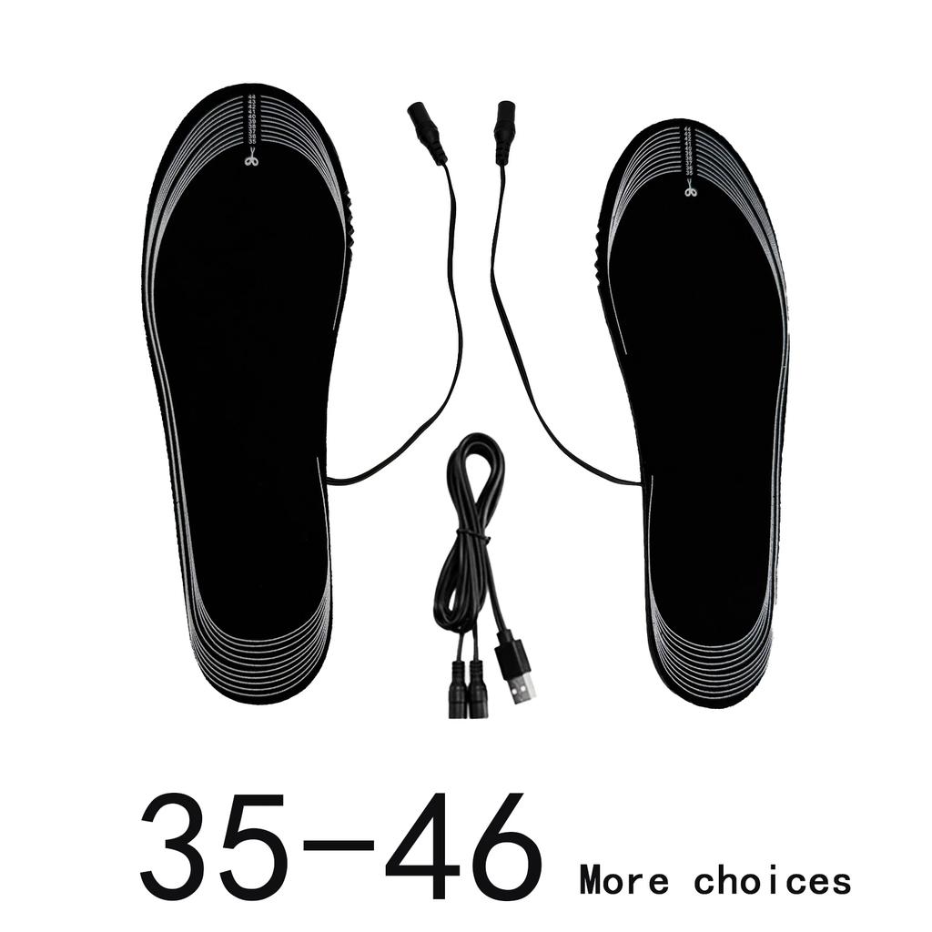 Winter USB Heated Insoles Shoe Electric Foot Warming Pad Feet Warmer Sock Pad Mat Outdoor Sports Heating Insole Winter Warm