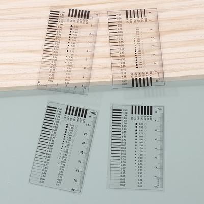 Mess-, Pass-, Abzeichen-Messgerät, Fleckkarten-Punktmessgerät, Drahtmessgerät, transparentes Folienlineal, Schweißmessgerät, Fleckriss-Kontrastlineal