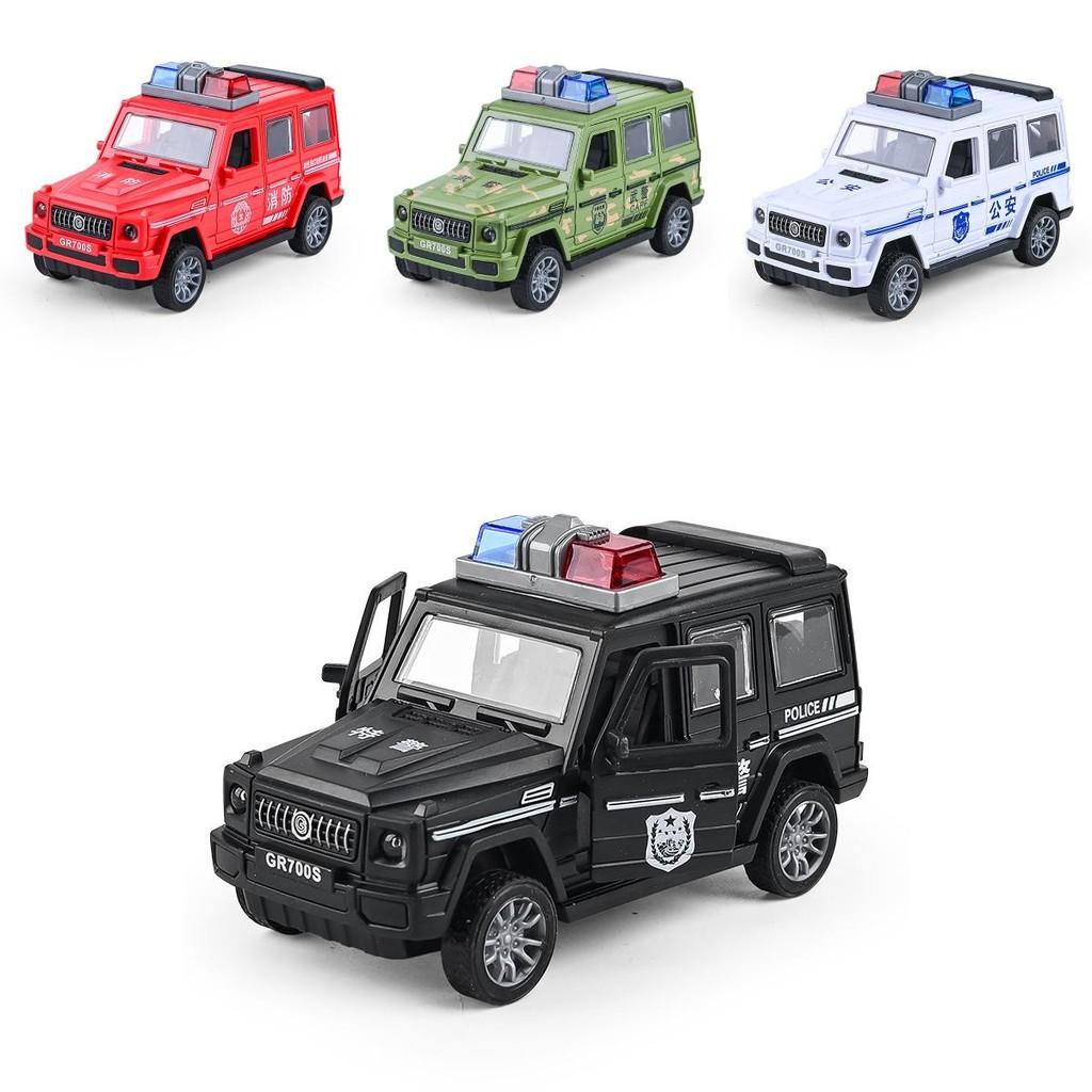 Fire And Special Police Off Road Vehicle Model Children Toy With Openable Door For Kids