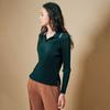 Raffley Color Open Collar PleaTed T shirT lpTsf023005
