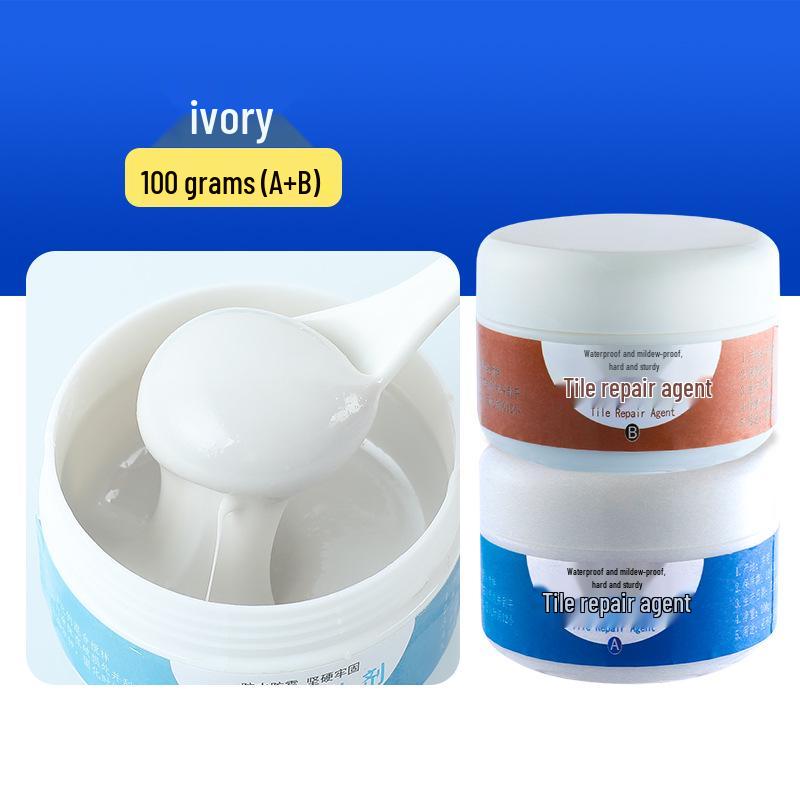 Keramikfliesen- und Fugenreparaturpaste - Starker Klebstoff für Marmor, Toilette und Bodenfliesenlöcher