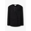 Studio Tomboy No Collar V Neck One Button Jacket  9106112102ar 