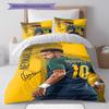 Neymar Pattern Bedding,Quilt Set Quilt Cover Pillowcase Home Birthday Gift(1 * duvet cover + 2 * pillowcase, without core)