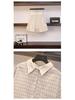 Chic Plaid Slimming Plus Size Summer Three-Piece Suit for Women