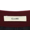 CLANE Midi length Drop Flower Pleated Layered skirt 2 Brown x Bordeaux Women Used