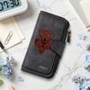 Gothic Baphomet Print Long Wallet Fashion PU Leather Card Holder Casual Daily Money Clutch for Men Women