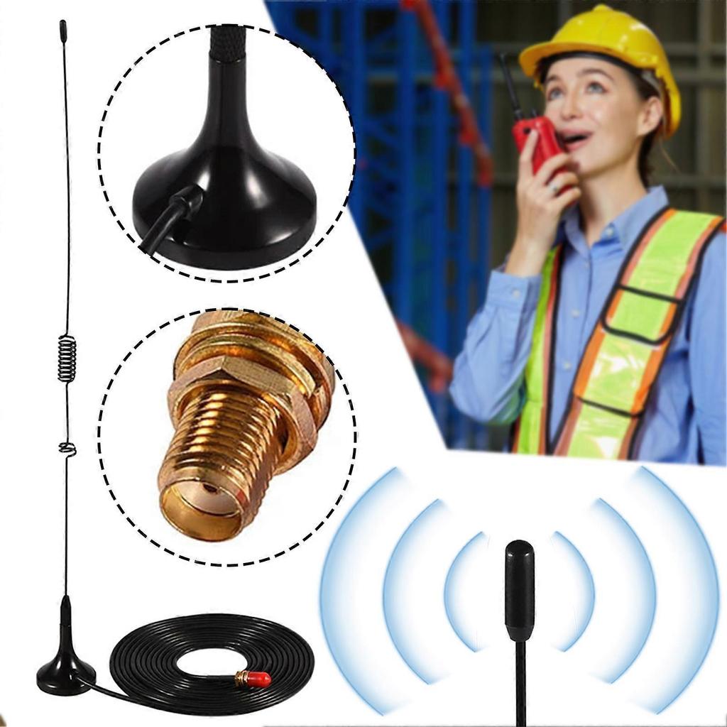UT-106UV Female Car Antenna with Magnetic Base Comes with Female Connector Antenna for Walkie Talkies Two Way Radio