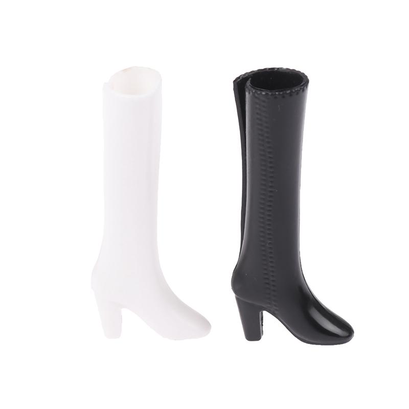 5 Perechi Pantofi Păpușă Cizme Alb Negru Accesorii Decor Păpușă Jucării DIY pentru Copii Potrivite Pentru Păpuși de 30 cm Păpuși 1/6