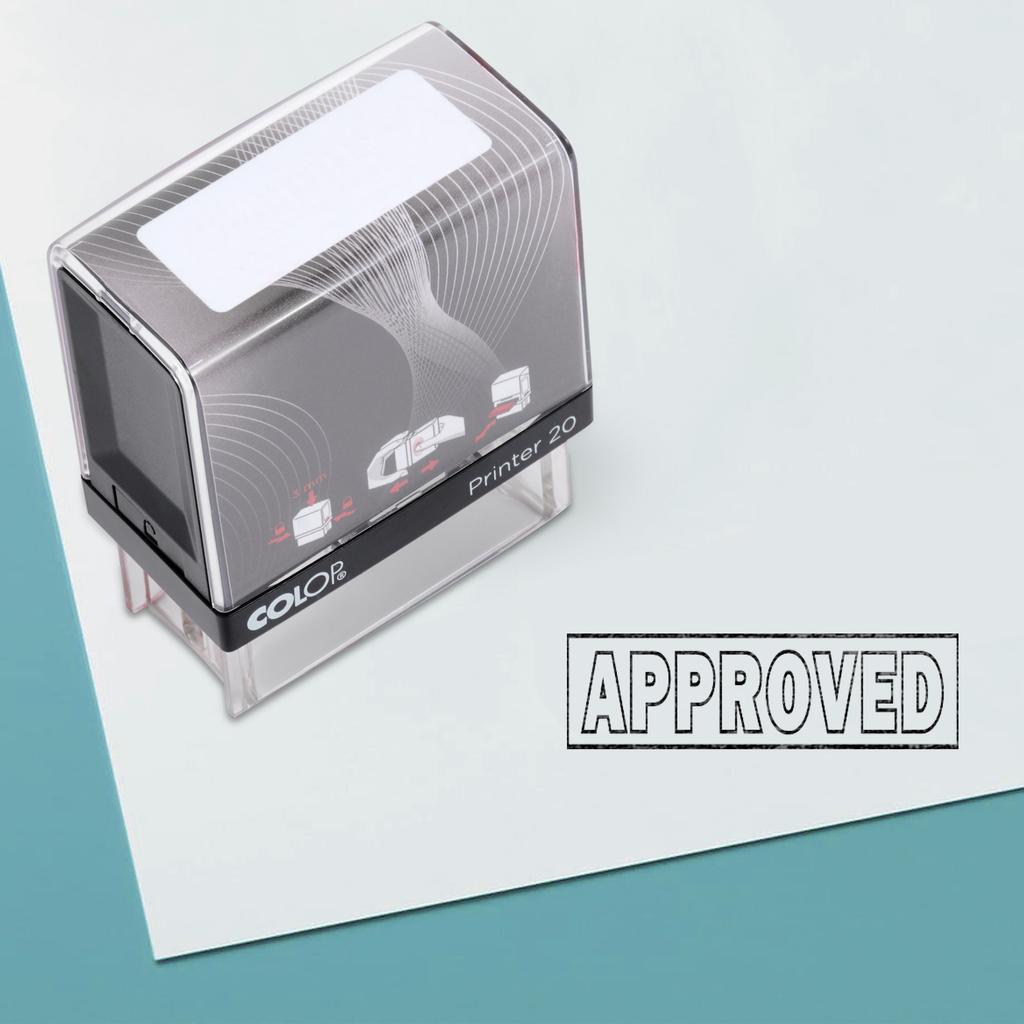 Approved Self Inking Rubber Stamp Custom Colop Office Stationary P20 Mini Stamper