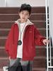 Boys' Korean Style Patchwork Hoodie Jacket - Autumn 2025