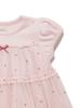Gelato Pique Baby Heart Print Tulle PBCO254489 Size 70 Romper, PNK,