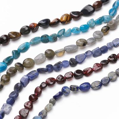 1strip/bag 5-8mm Natural Stone Straight Hole Irregular Beads DIY Bracelet Necklace Earrings Jewelry Accessories