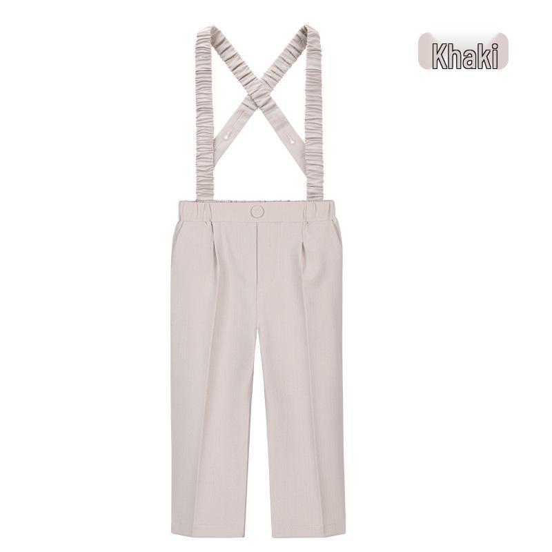 Pantaloni de costum uni pentru copii - Pantaloni lungi casual pentru băieți pentru uniforma de școală primară, costum de spectacol de primăvară/toamnă