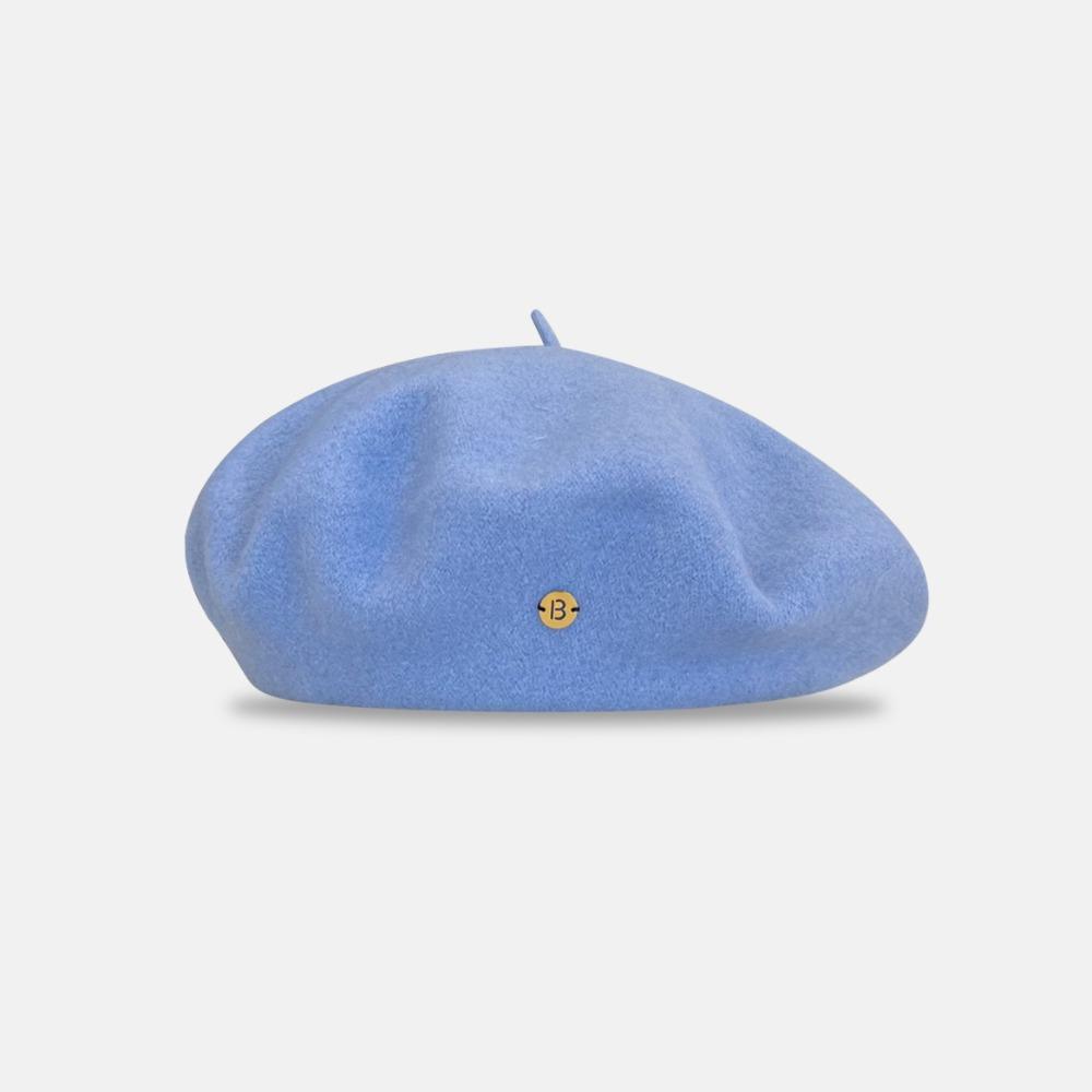 Однотонный шерстяной берет Британский стиль Ретро Шляпа художника Модная восьмиугольная шляпа Путешествия светло-синий