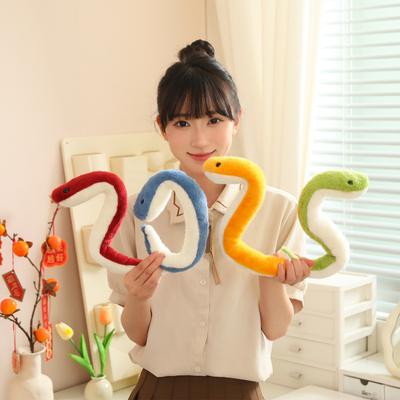 Year of Snake Mascot Zodiac Snake Doll Cute Plush Toy Children's Fun Dolls