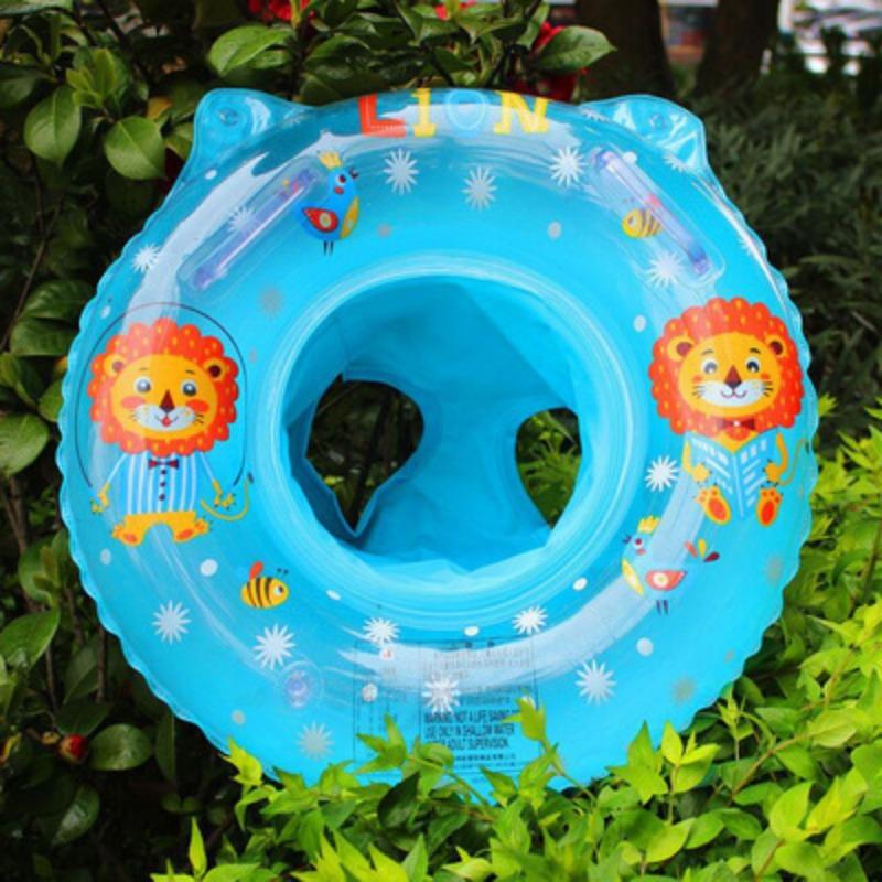 Baby Swimming Float, Inflatable Swimming Hoop Baby with Safety Float Seat with Handle, Swimming Pool Accessories, for 3-36 Months Toddlers Kids